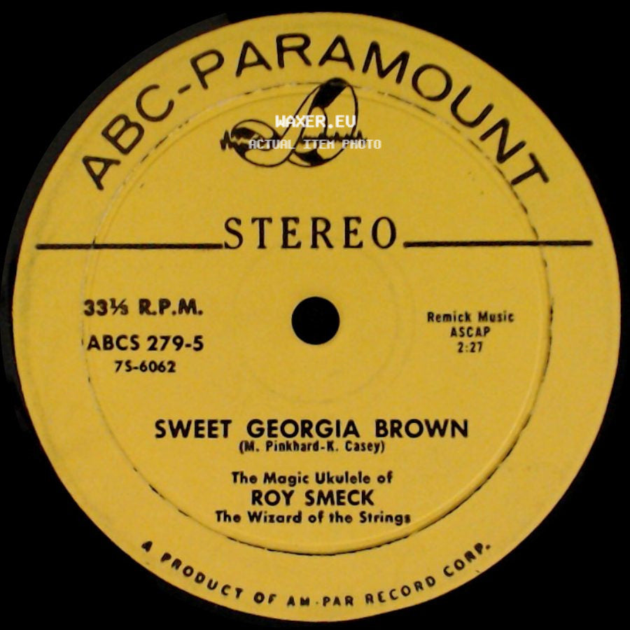 Roy Smeck - Honolulu Capers / Sweet Georgia Brown side B