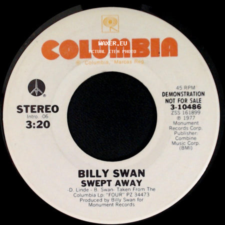 Billy Swan - Swept Away / Swept Away side A