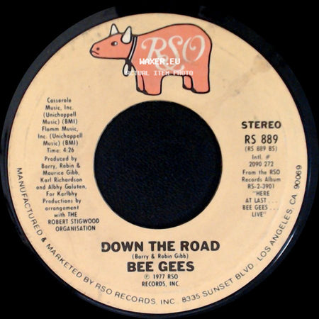 Bee Gees - Night Fever / Down The Road side B