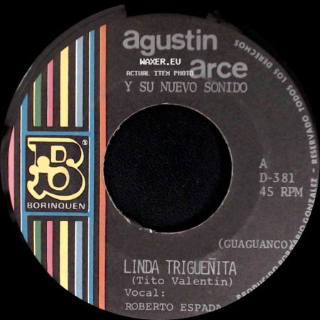 Agustin Arce Y Su Nuevo Sonido / Agustin Arce - Linda Triguenita / Sin Fe side A