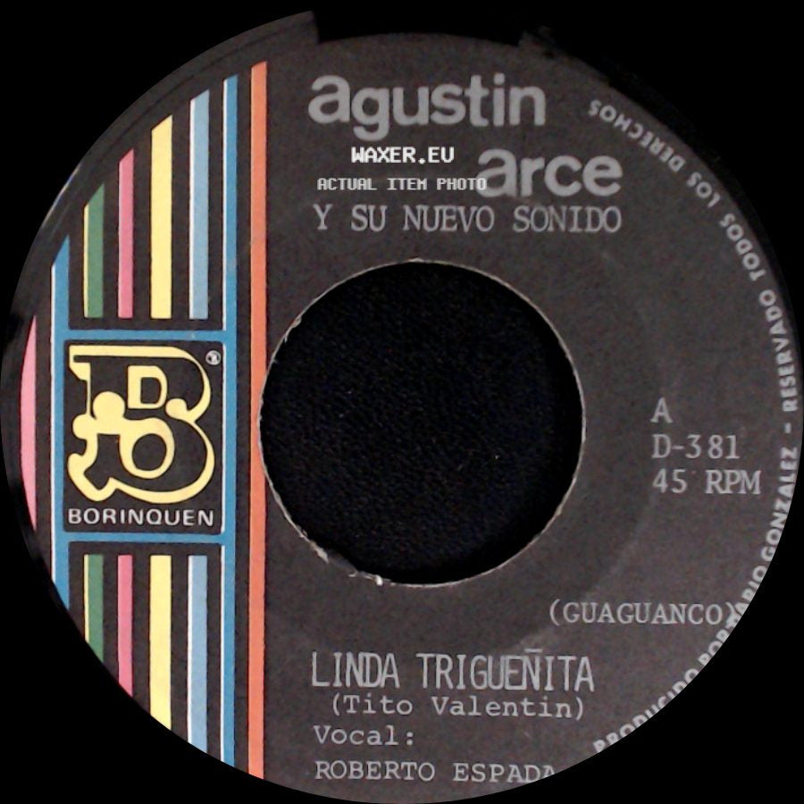 Agustin Arce Y Su Nuevo Sonido / Agustin Arce - Linda Triguenita / Sin Fe side A