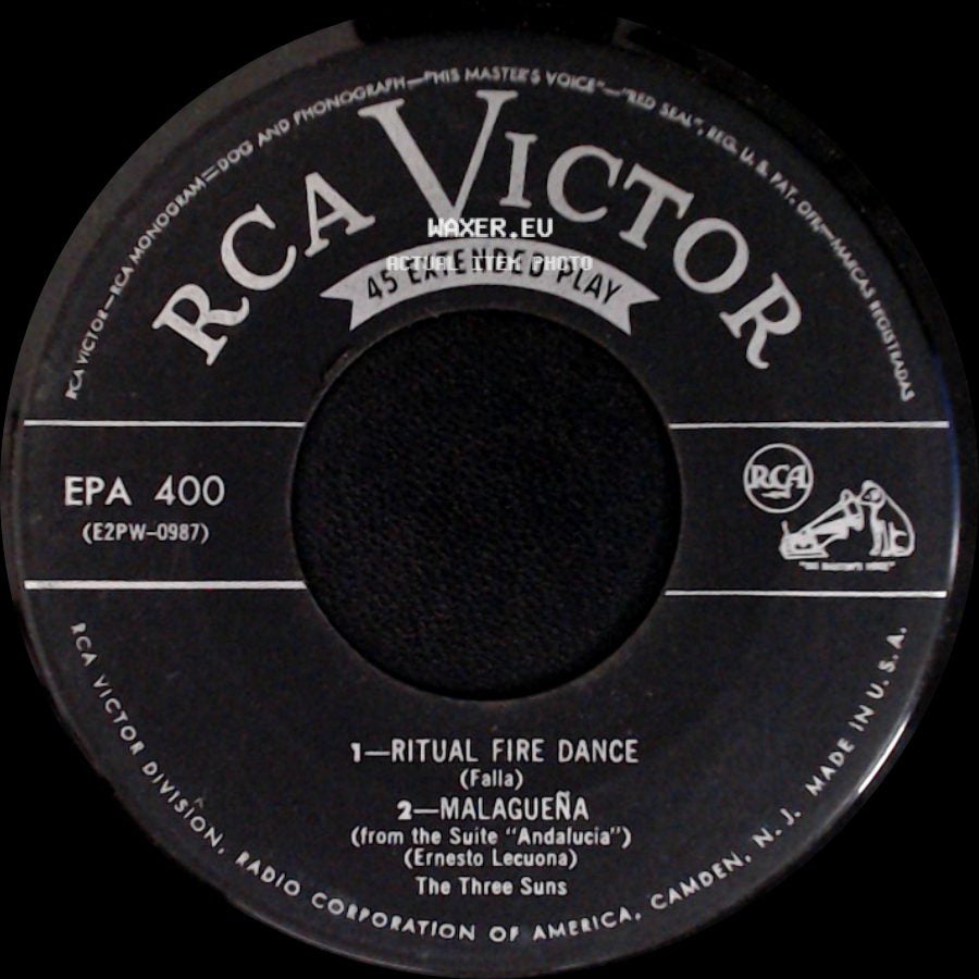 The Three Suns - The Syncopated Clock / Delicado / Ritual Fire Dance / Malagueña side B