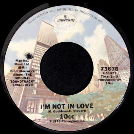 10Cc - Channel Swimmer / I'm Not In Love side B