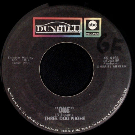Three Dog Night - Chest Fever / One side B