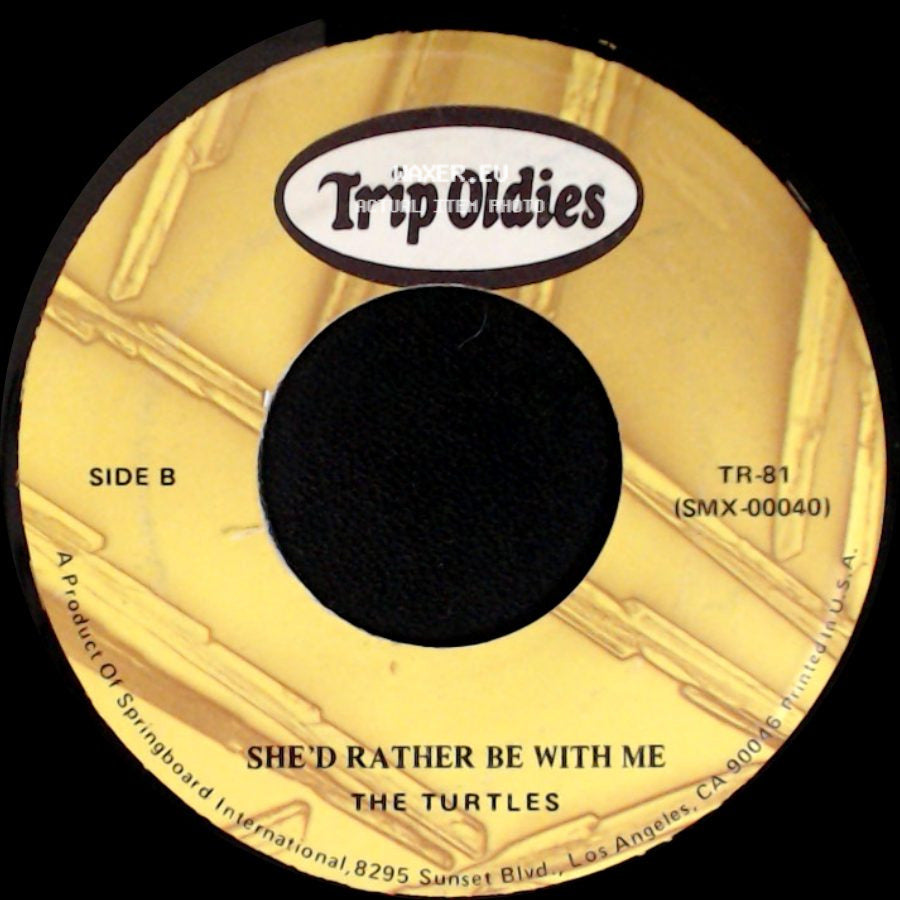 The Turtles - Elenore / She'd Rather Be With Me side B