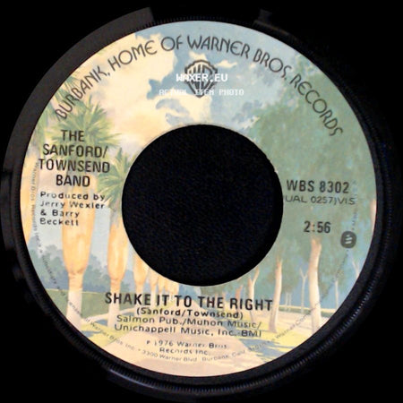 The Sanford/Townsend Band - Rainbows Colored In Blue / Shake It To The Right side B