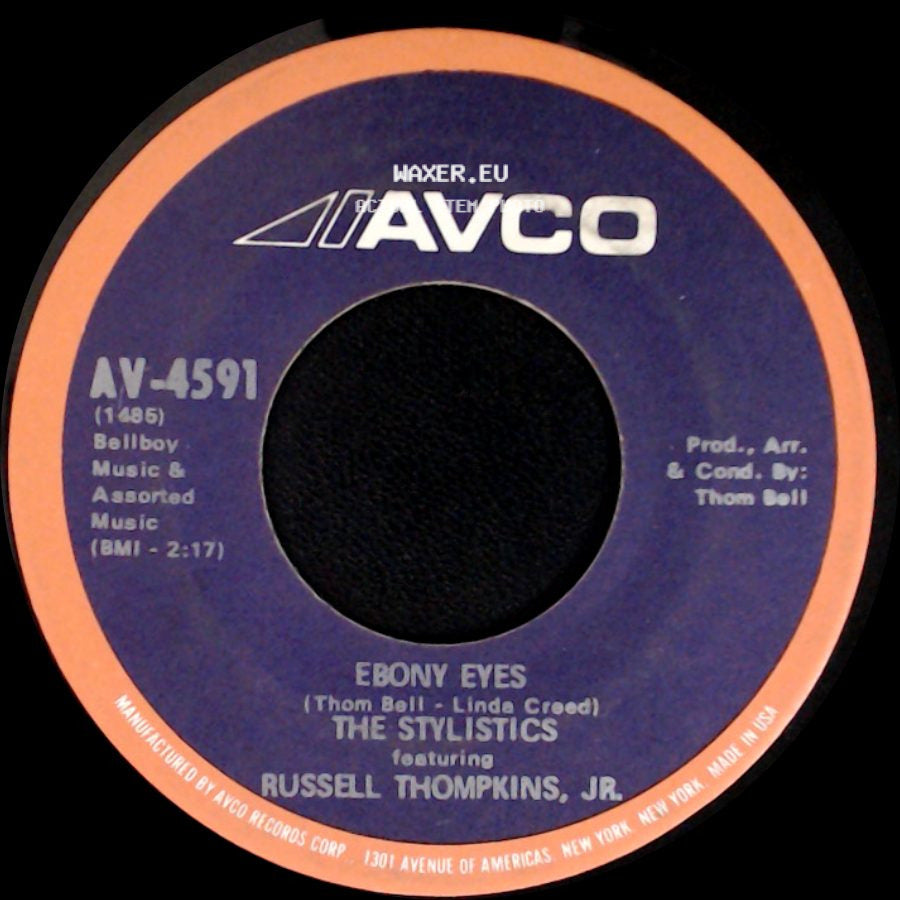 The Stylistics Featuring Russell Thompkins, Jr. - Betcha By Golly, Wow / Ebony Eyes side B
