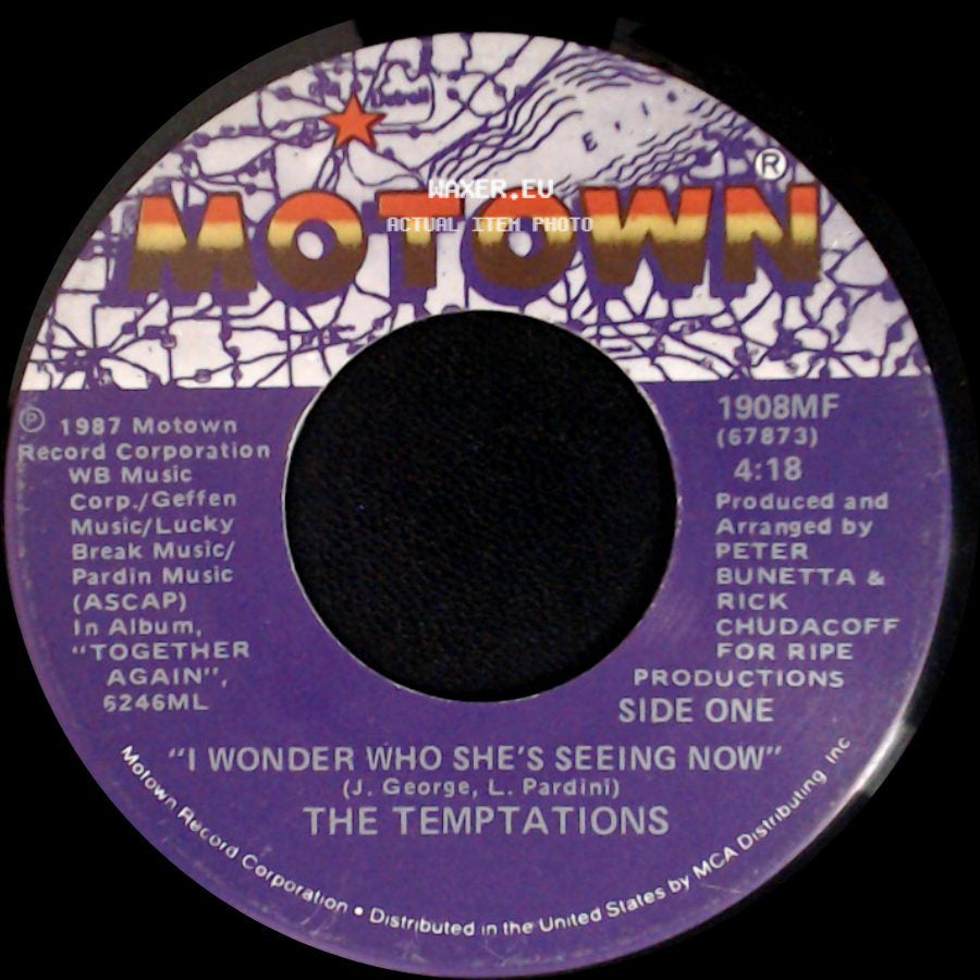 The Temptations - I Wonder Who She's Seeing Now / Girls (They Like It) side A