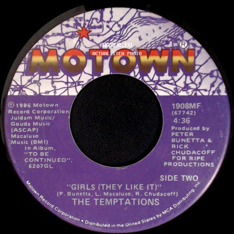 The Temptations - I Wonder Who She's Seeing Now / Girls (They Like It) side B