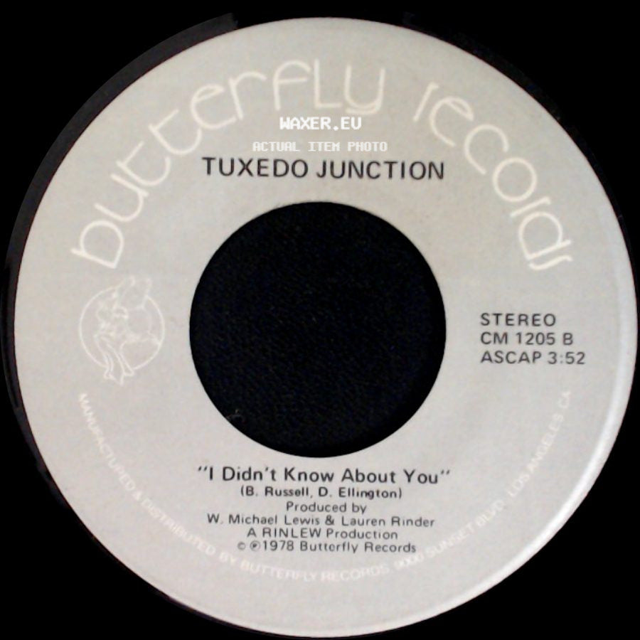 Tuxedo Junction - I Didn't Know About You / Chattanooga Choo Choo side A