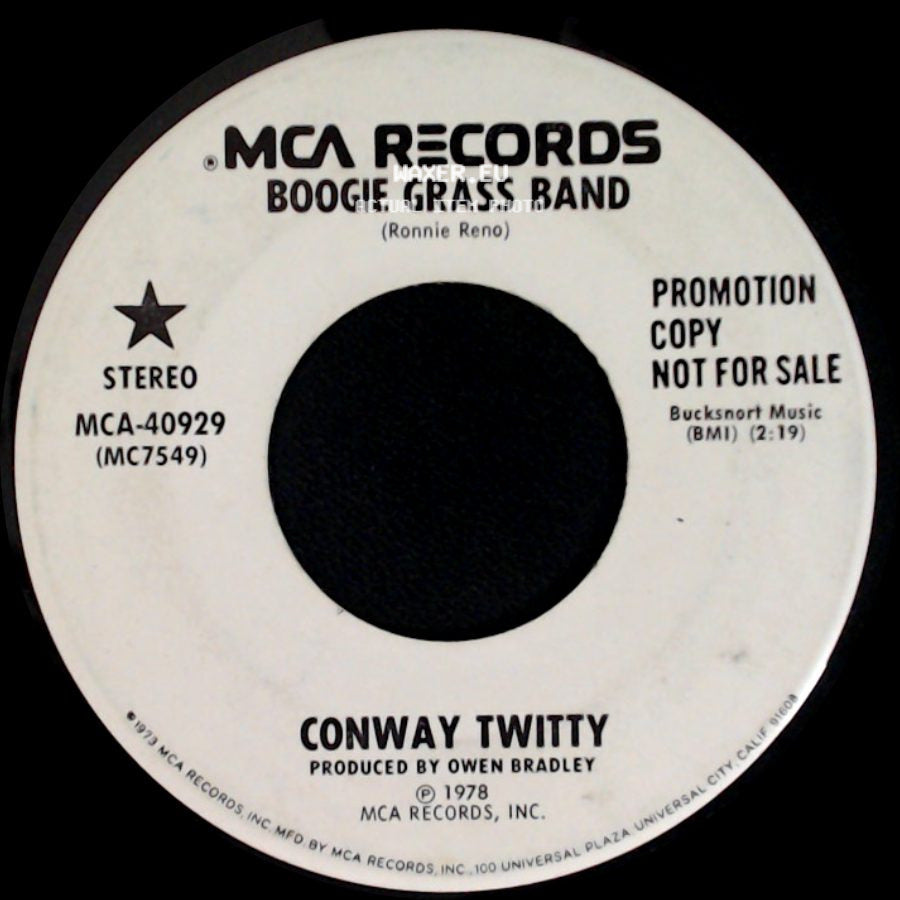 Conway Twitty - Boogie Grass Band / Boogie Grass Band side A
