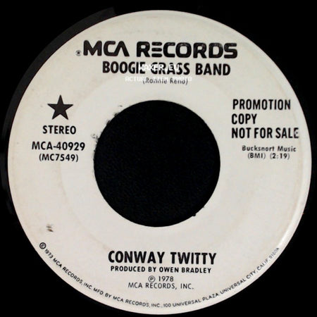 Conway Twitty - Boogie Grass Band / Boogie Grass Band side B
