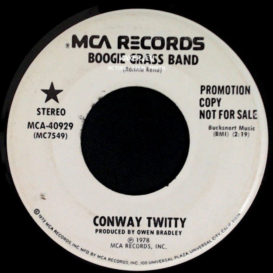 Conway Twitty - Boogie Grass Band / Boogie Grass Band side B