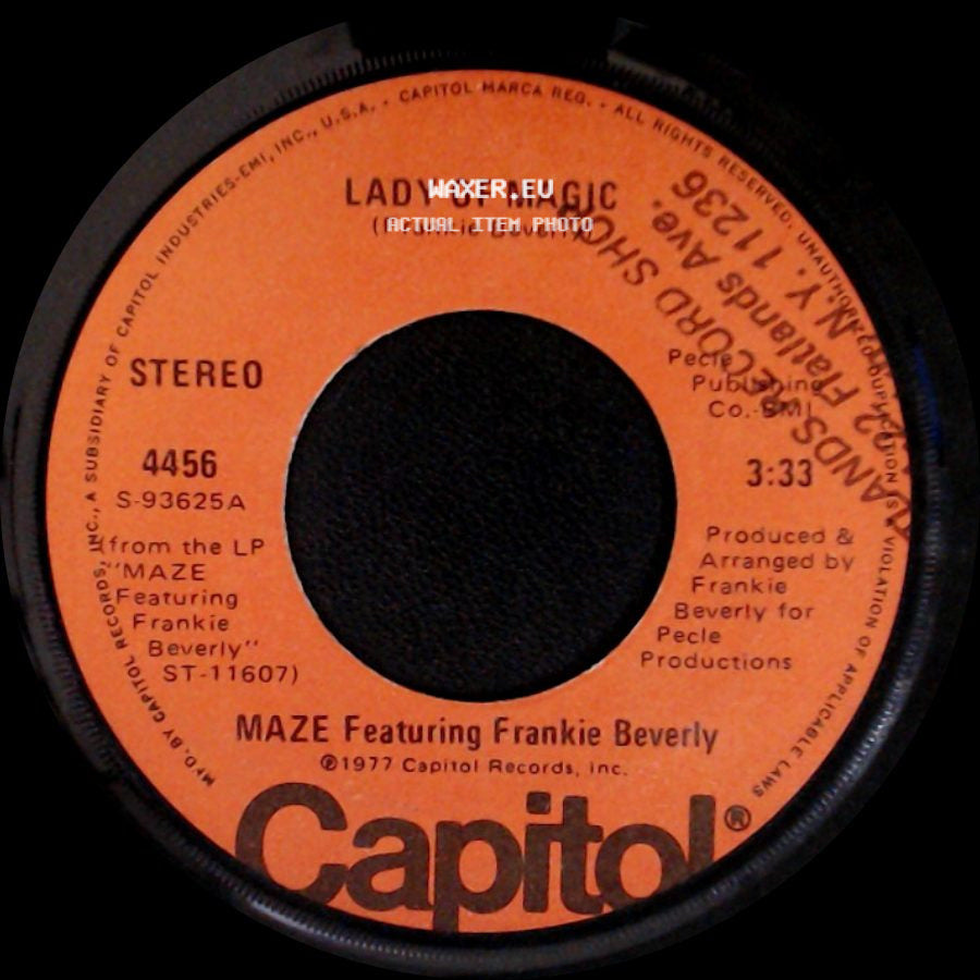 Maze Featuring Frankie Beverly - Time Is On My Side / Lady Of Magic side B