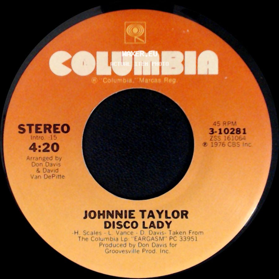 Johnnie Taylor - Disco Lady / You're The Best In The World side A