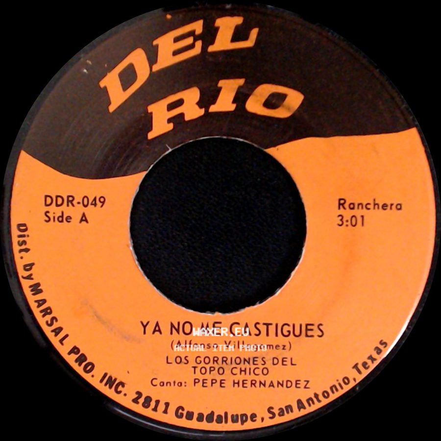 Los Gorriones Del Topo Chico - Ya No Me Castigues / La Ranita side A
