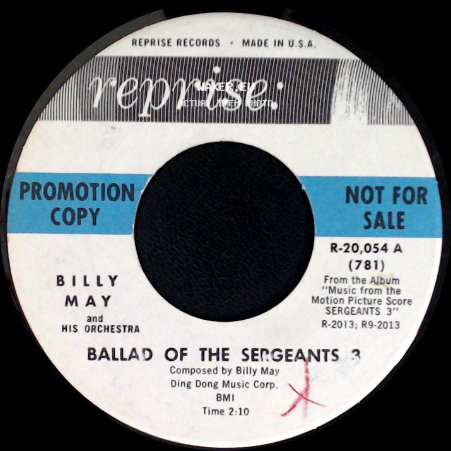 Billy May And His Orchestra - Ballad Of The Sergeants 3 / Sergeant Boswell's Rock side A
