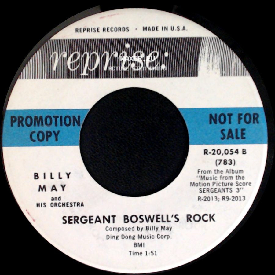 Billy May And His Orchestra - Ballad Of The Sergeants 3 / Sergeant Boswell's Rock side B
