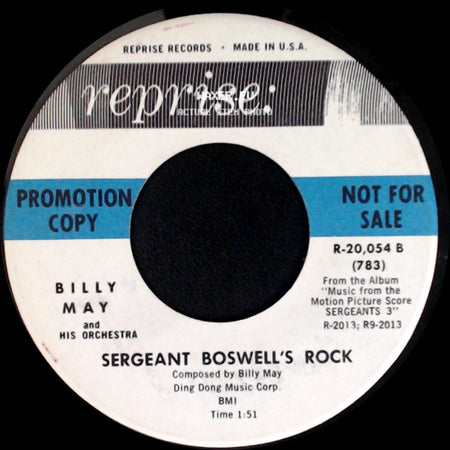 Billy May And His Orchestra - Ballad Of The Sergeants 3 / Sergeant Boswell's Rock side B
