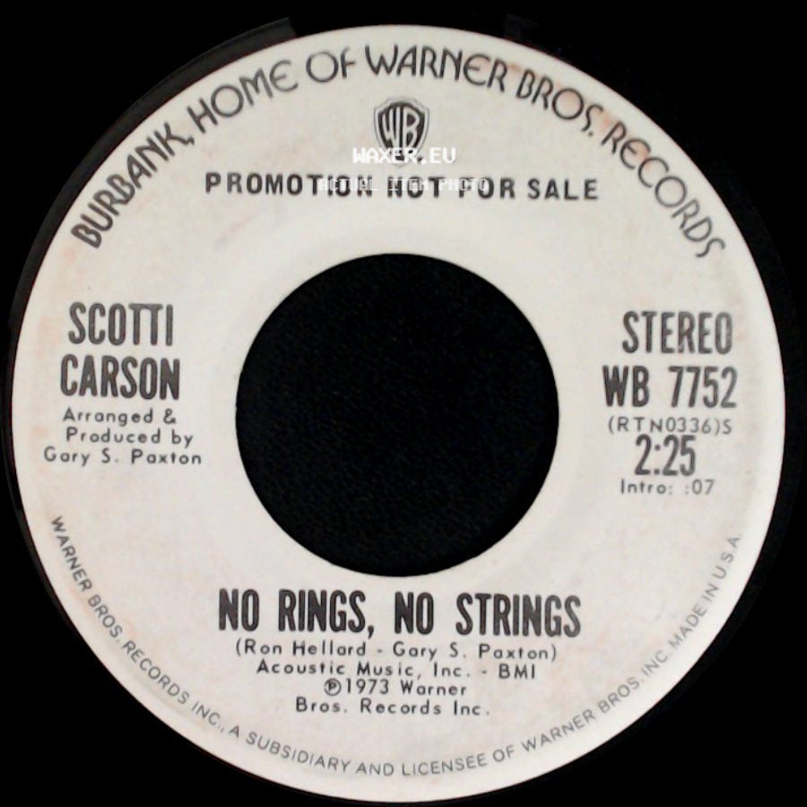 Scotti Carson - No Rings, No Strings / No Rings, No Strings side A