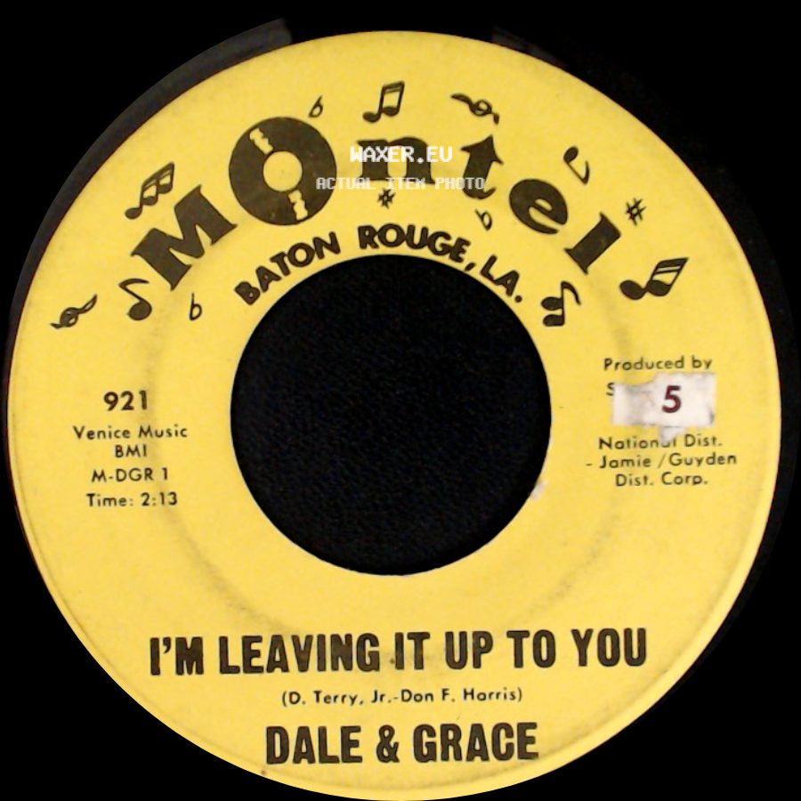 Dale & Grace - That's What I Like About You / I'm Leaving It Up To You side B