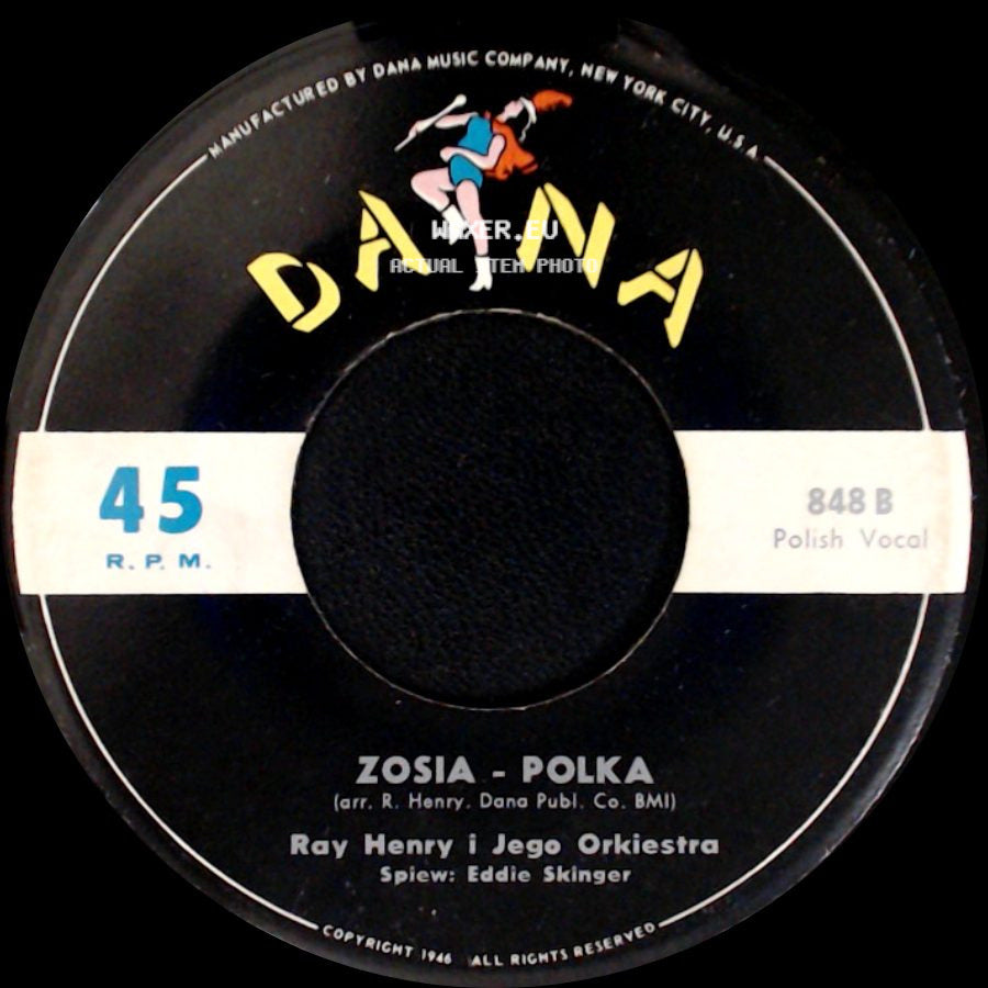 Ray Henry I Jego Orkiestra - Zosia - Polka / Buffalobill Polka side A