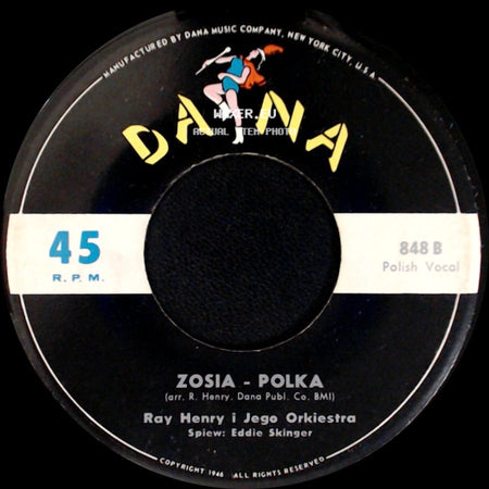 Ray Henry I Jego Orkiestra - Zosia - Polka / Buffalobill Polka side A