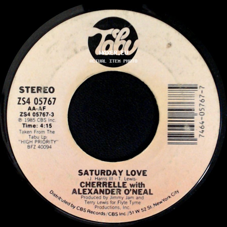 Cherrelle With Alexander O'neal / Cherrelle - Saturday Love / Will You Satisfy? side A