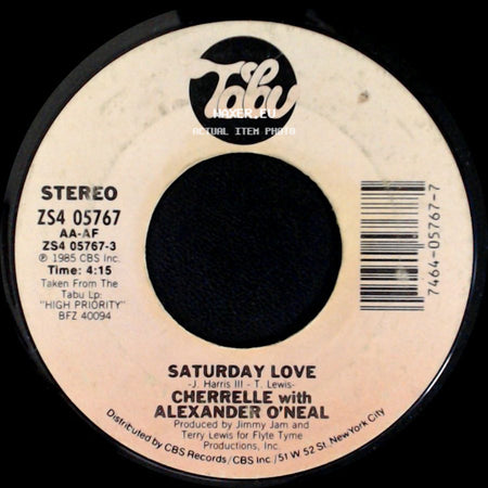 Cherrelle With Alexander O'neal / Cherrelle - Saturday Love / Will You Satisfy? side A