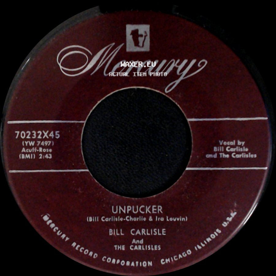 Bill Carlisle And The Carlisles - Tain't Nice (To Talk Like That) / Unpucker side B