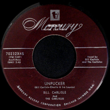 Bill Carlisle And The Carlisles - Tain't Nice (To Talk Like That) / Unpucker side B