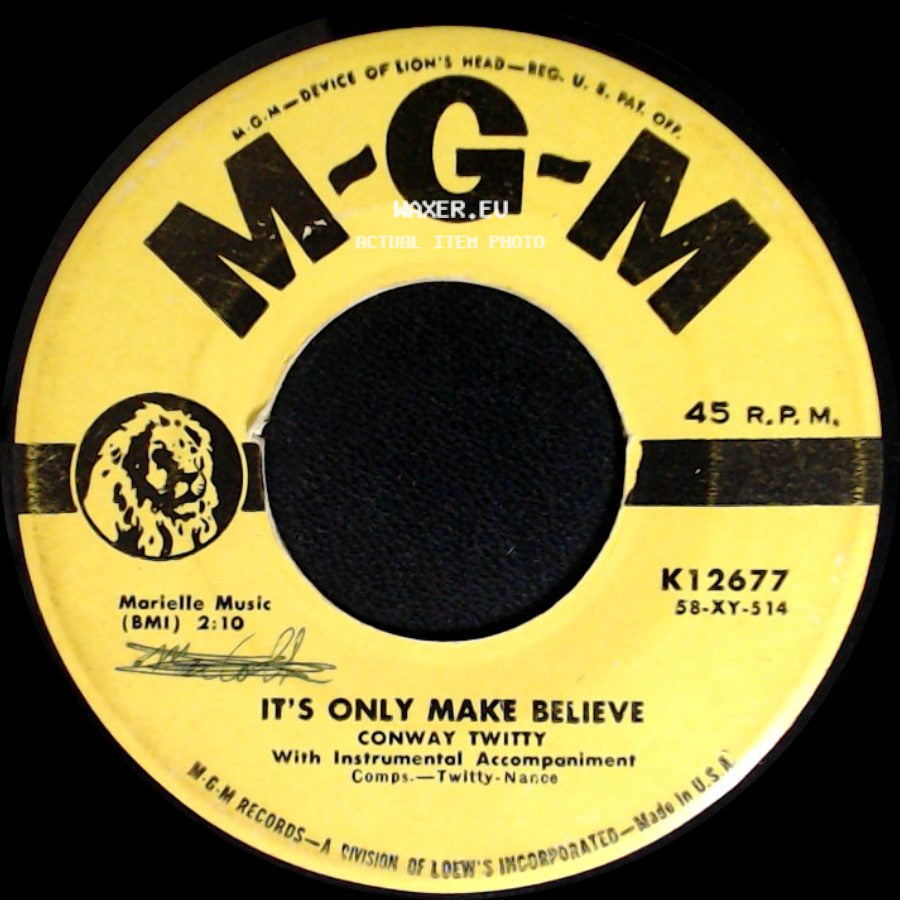 Conway Twitty - I'll Try / It's Only Make Believe side B