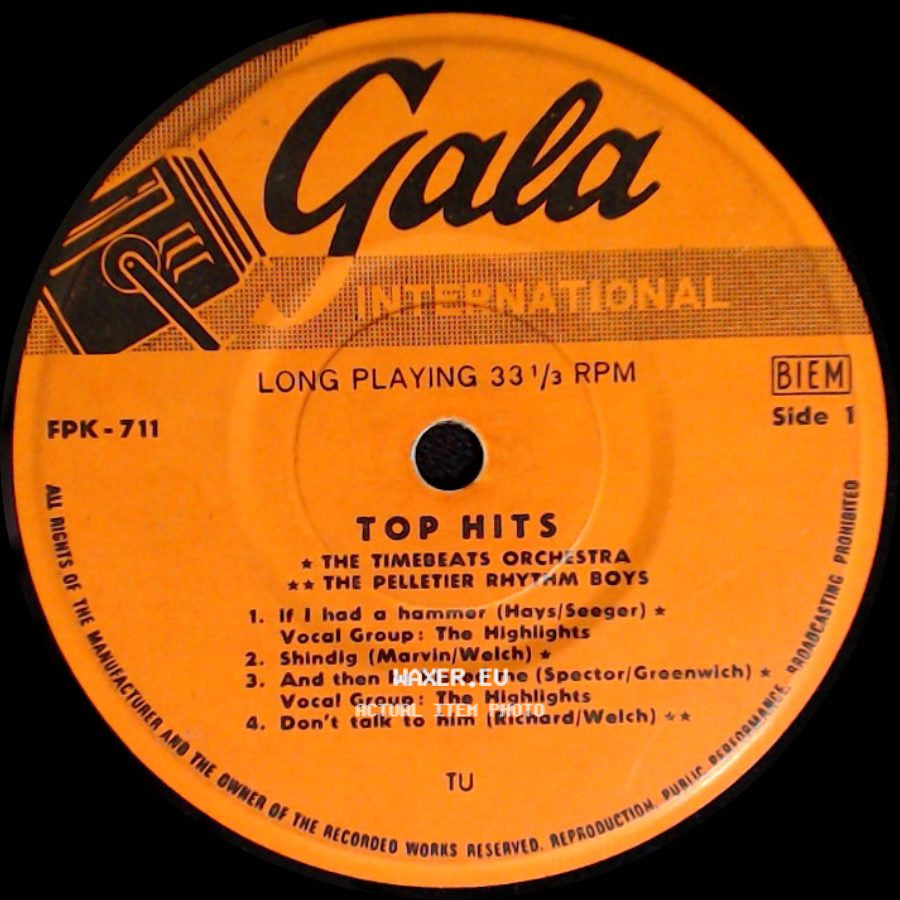 The Timebeats Orchestra, The Pelletier Rhythm Boys - Top Hits / Top Hits side A