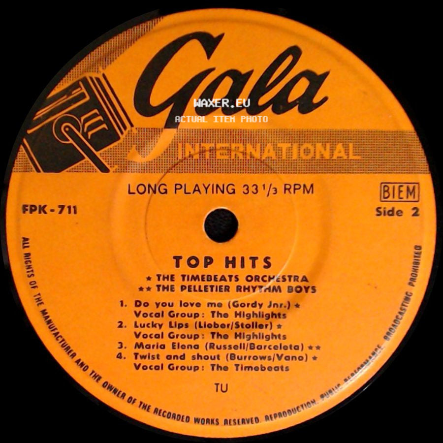 The Timebeats Orchestra, The Pelletier Rhythm Boys - Top Hits / Top Hits side B