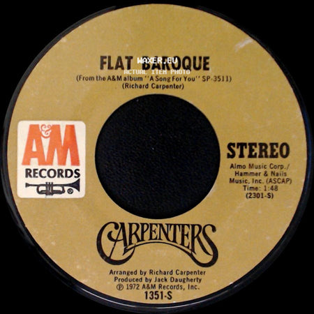 Carpenters - Flat Baroque / It's Going To Take Some Time side A