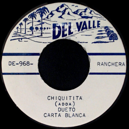 Dueto Carta Blanca - Ojos Negros / Chiquitita (Adda) side B