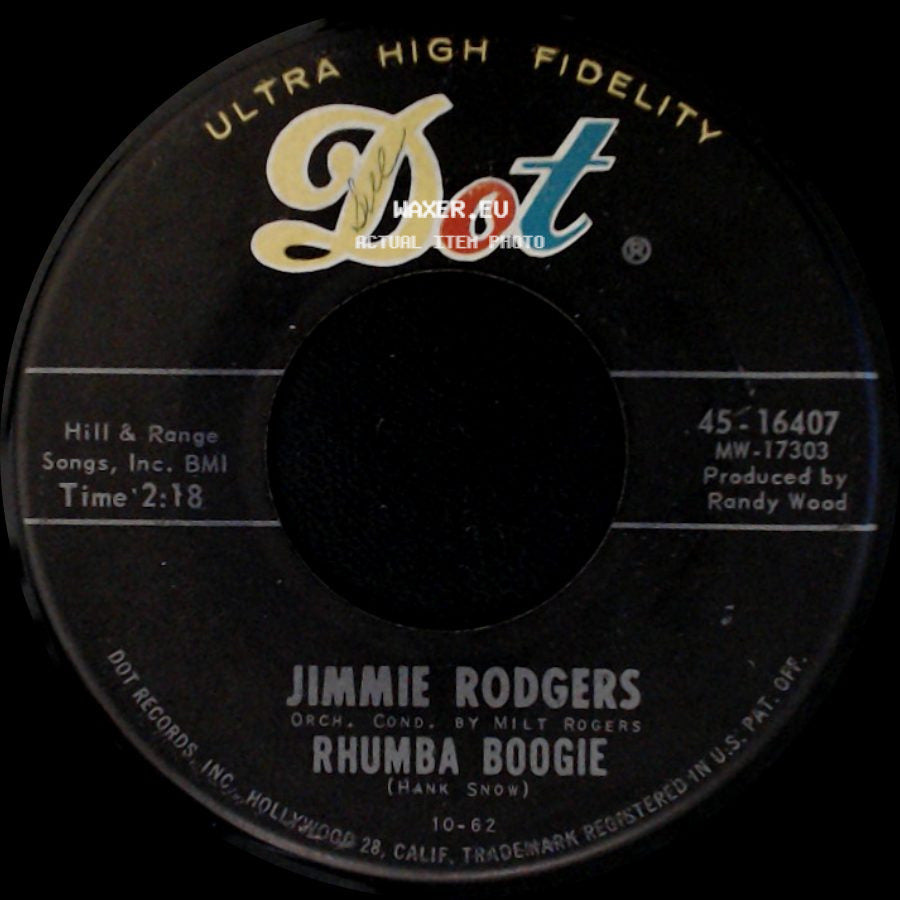 Jimmie Rodgers - Rhumba Boogie / Rainbow At Midnight side A