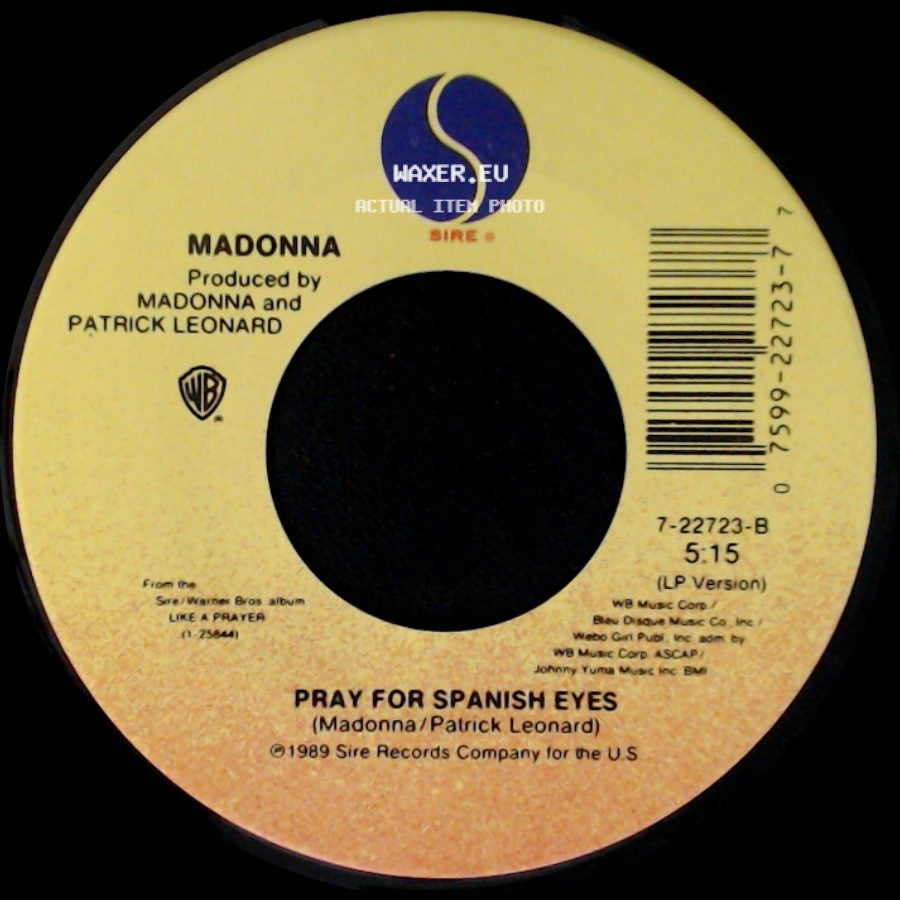 Madonna - Oh Father / Pray For Spanish Eyes side B
