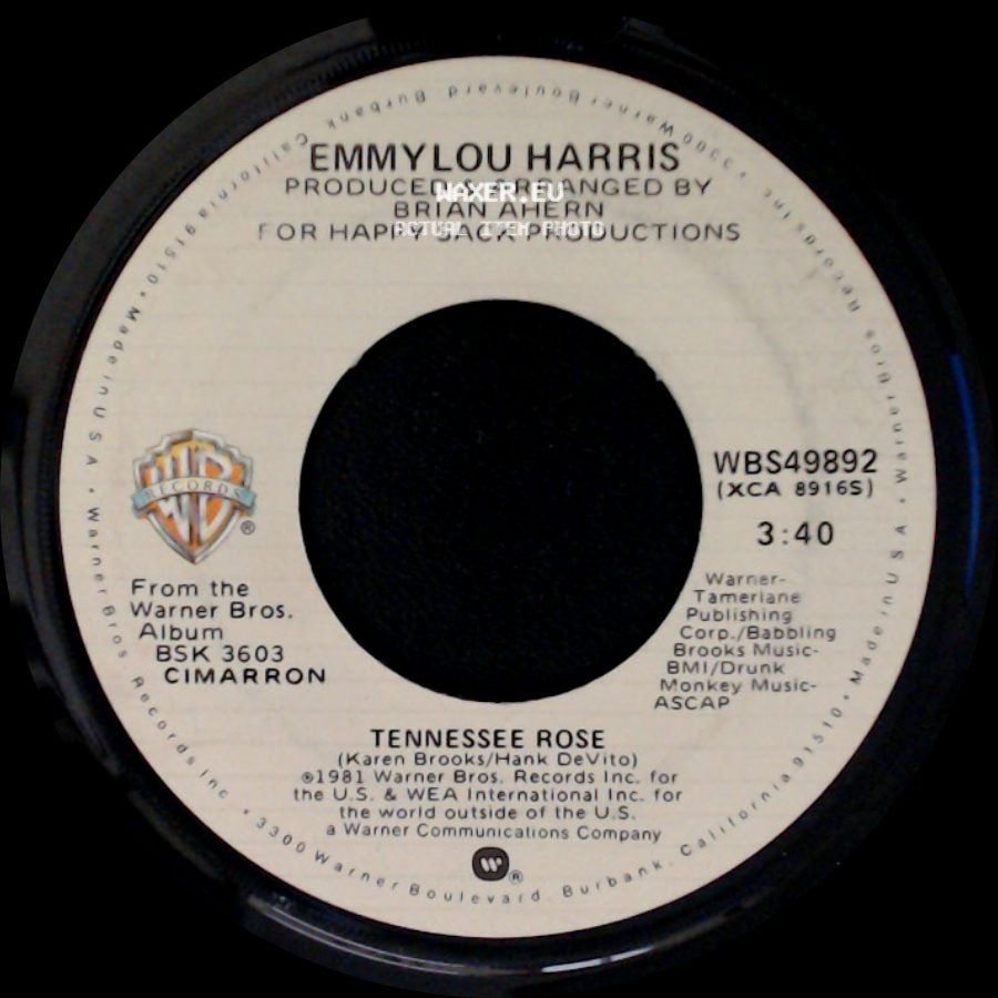 Emmylou Harris - Tennessee Rose / Mama Help side A