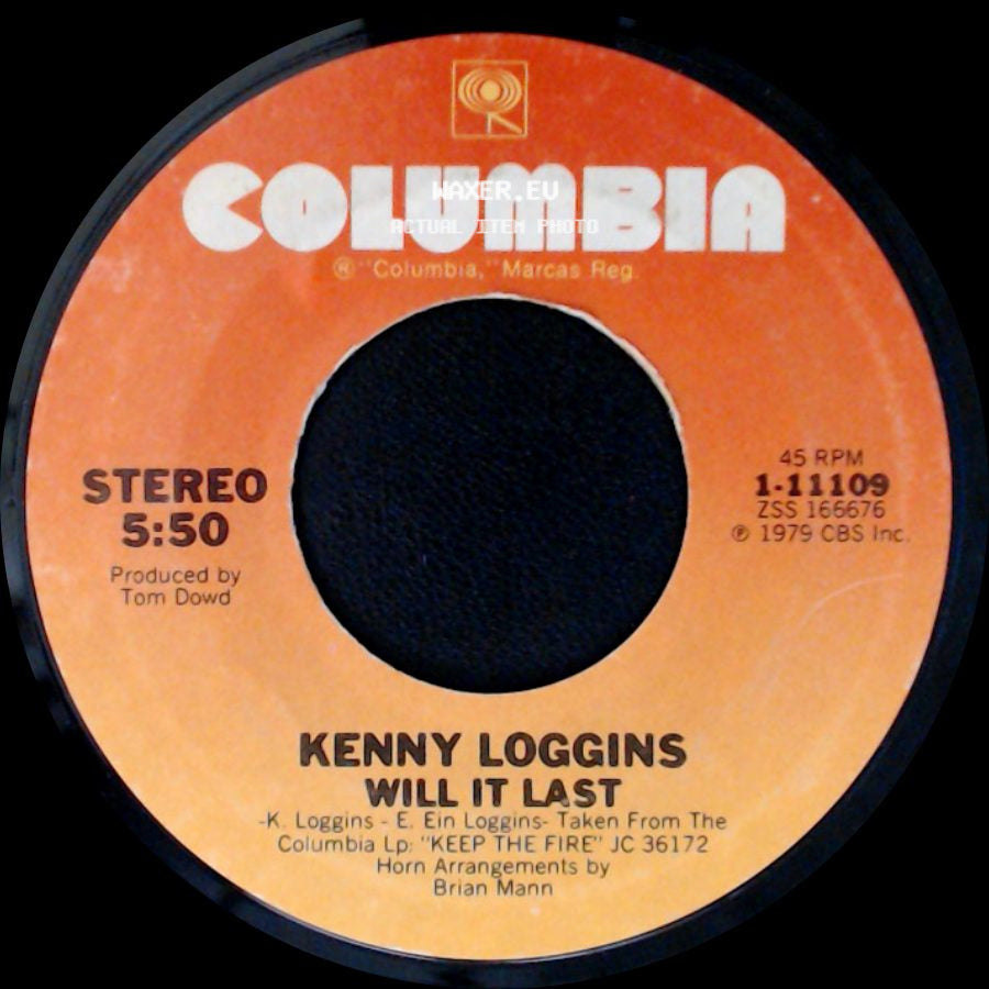 Kenny Loggins - This Is It / Will It Last side B