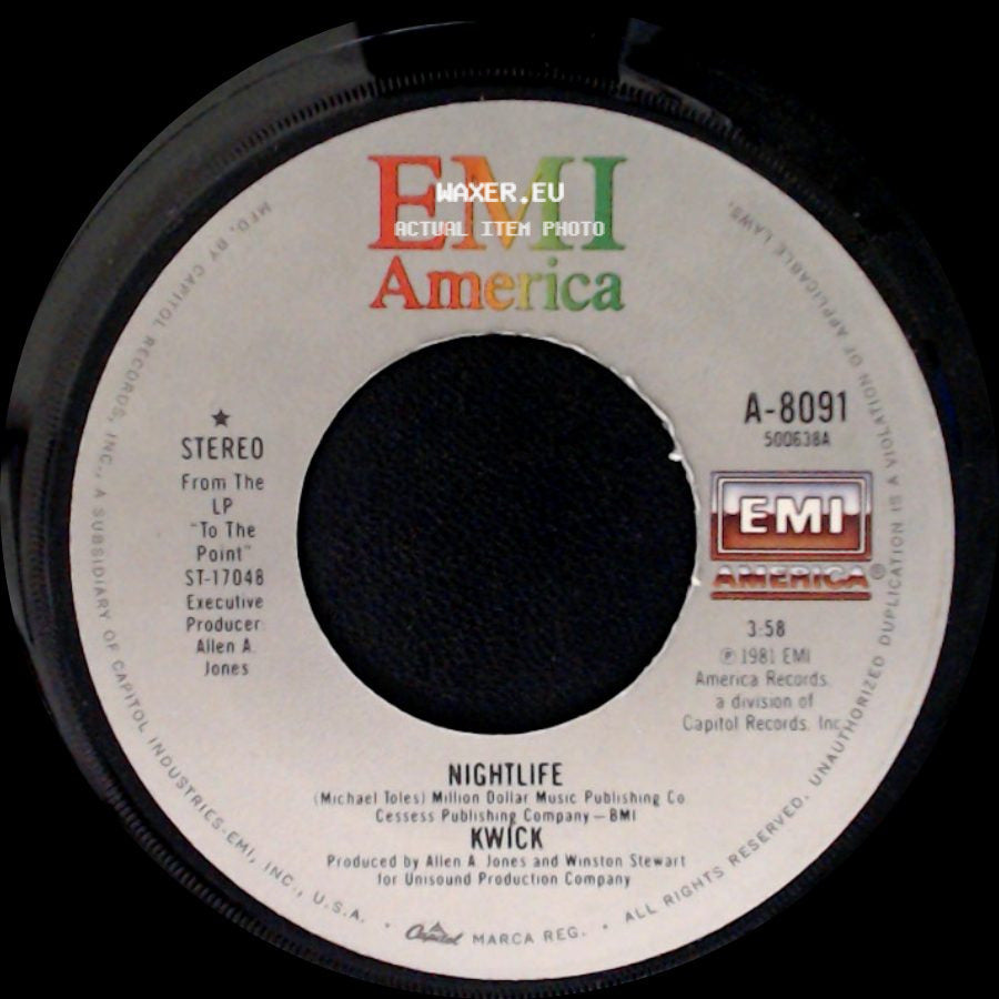 Kwick - Nightlife / Here I Go Again (Another Weekend) side A