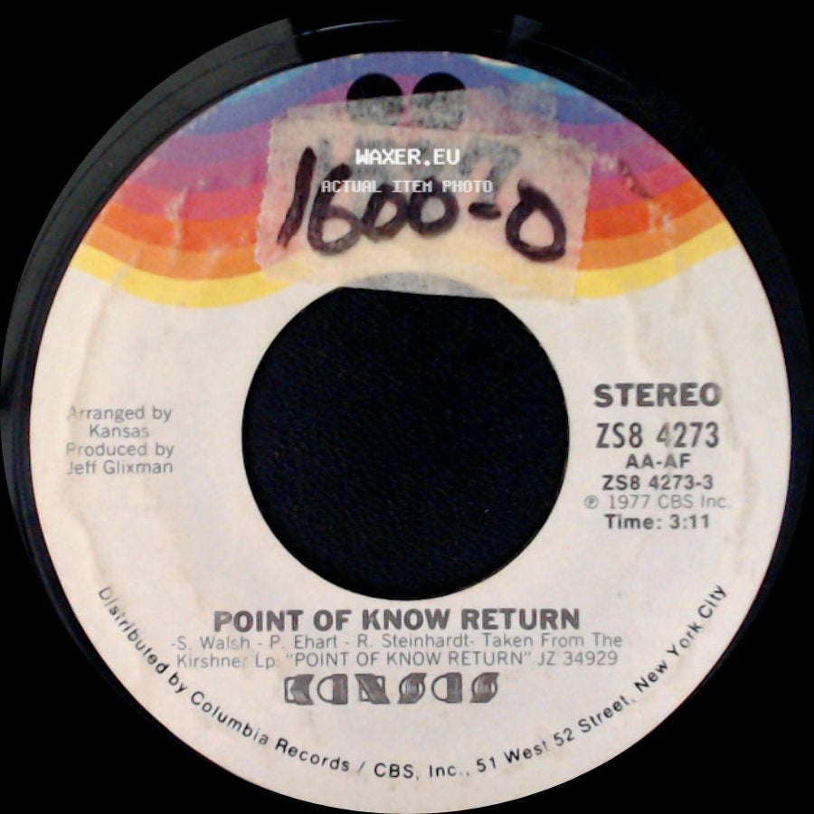 Kansas - Point Of Know Return / Closet Chronicles side A