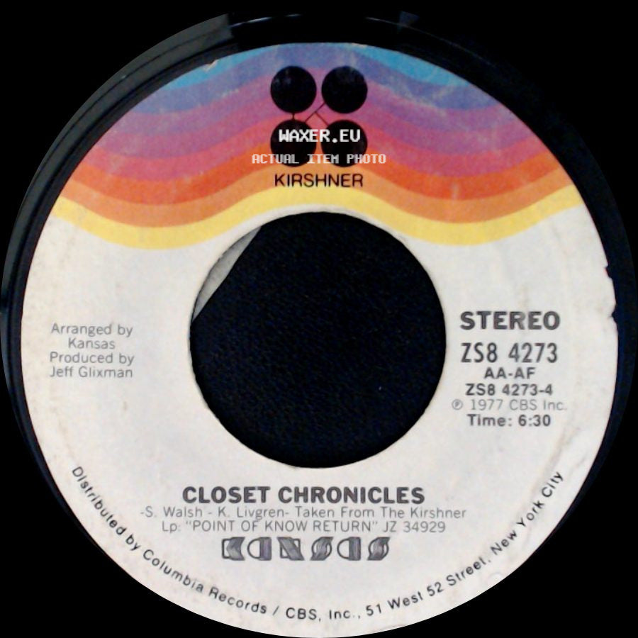 Kansas - Point Of Know Return / Closet Chronicles side B