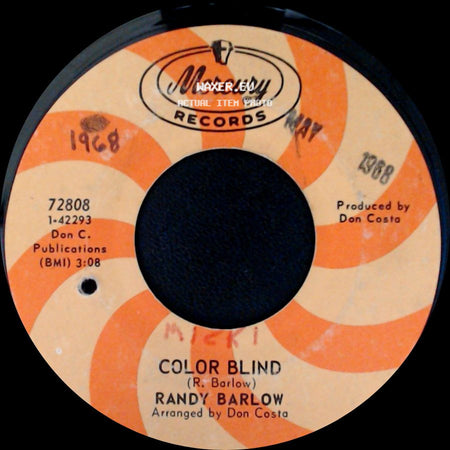 Randy Barlow - Color Blind / St. Clair side A