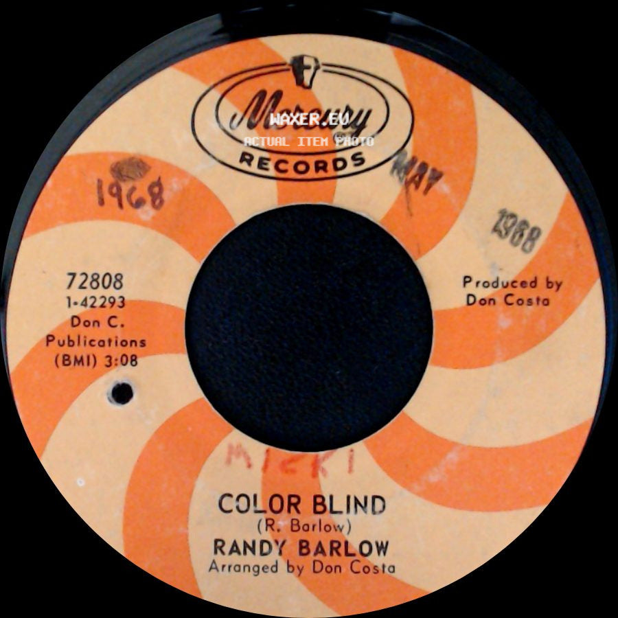 Randy Barlow - Color Blind / St. Clair side A