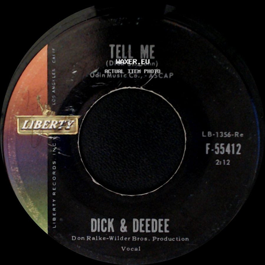 Dick & Deedee - Tell Me / Will You Always Love Me side A