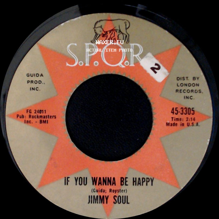 Jimmy Soul - Don't Release Me / If You Wanna Be Happy side B