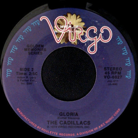 The Cadillacs - My Girlfriend / Gloria side B