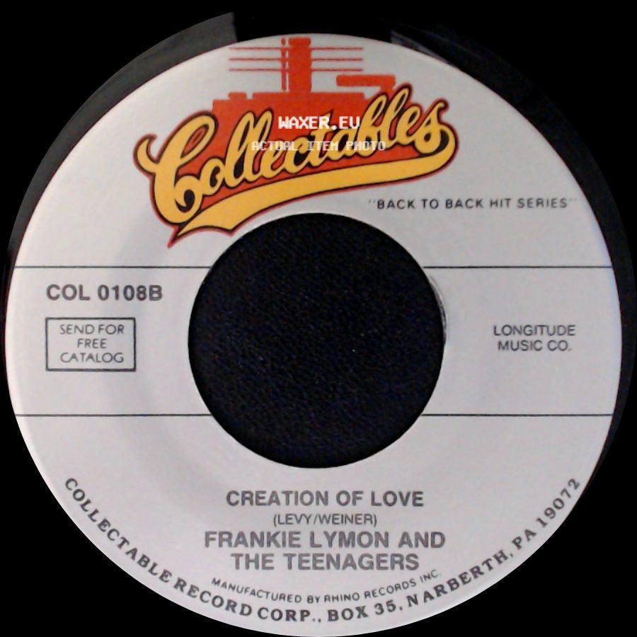 Frankie Lymon And The Teenagers - Goody Goody / Creation Of Love side B