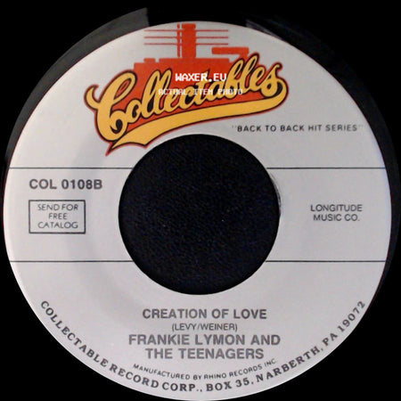 Frankie Lymon And The Teenagers - Goody Goody / Creation Of Love side B